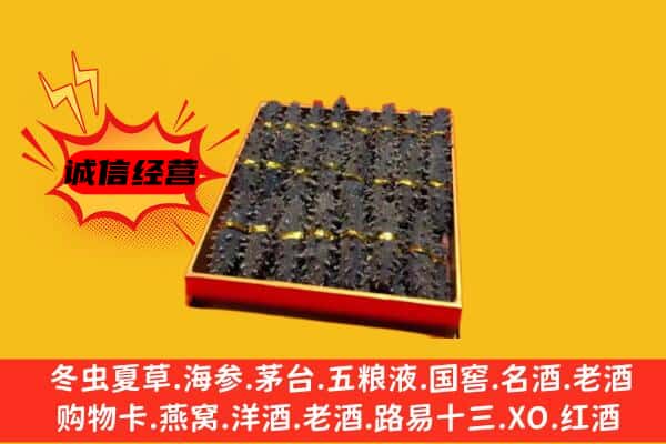 贡井区回收海参